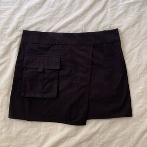H&M Cargo Cotton Mini Skirt